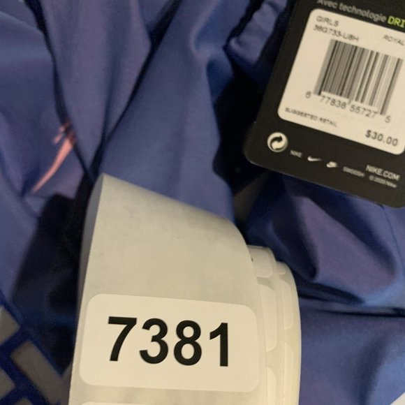 Nike Leggings Girls 6X Royal Blue Dri-Fit Stretch Elastic‎ Waist Pull-On 7381 - Picture 5 of 5